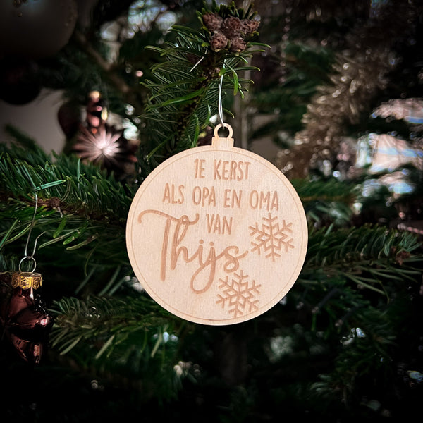 Kerstbal - Eerste kerst opa en oma