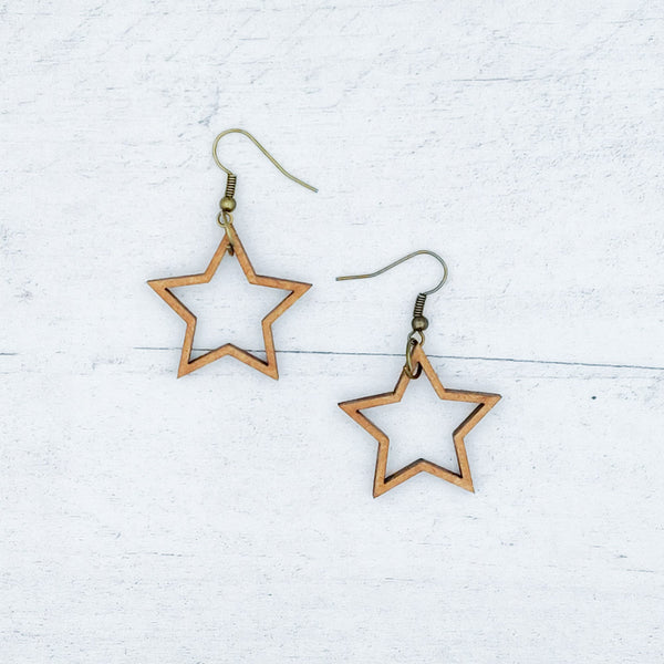 Oorbellen - Ster lijn