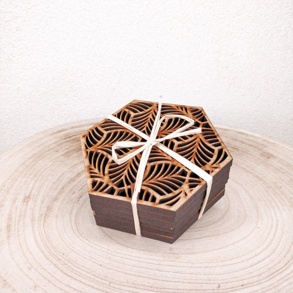 Onderzetters - Blad (set van 6)