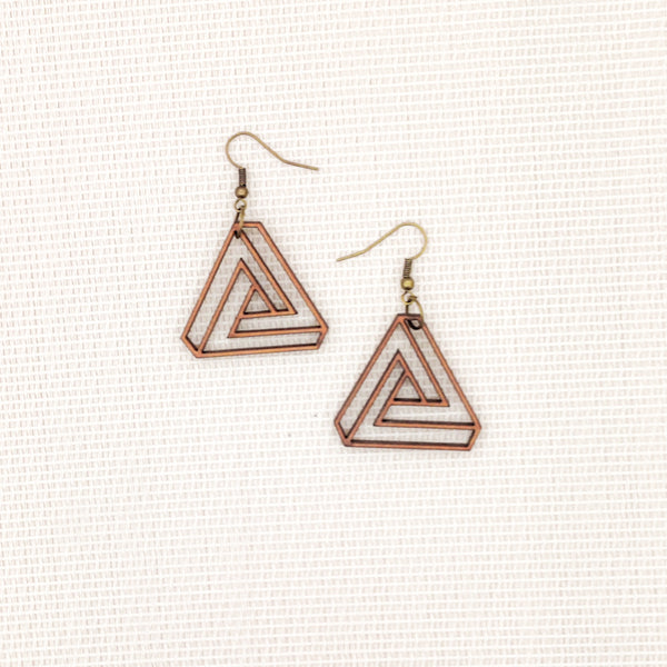 Oorbellen - Infinity Driehoek